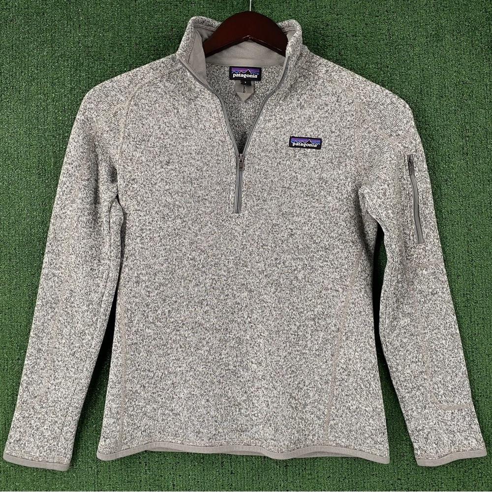 Patagonia Better Sweater 1/4 Zip Heather Grey Pullover Jacket Women’s SZ Small